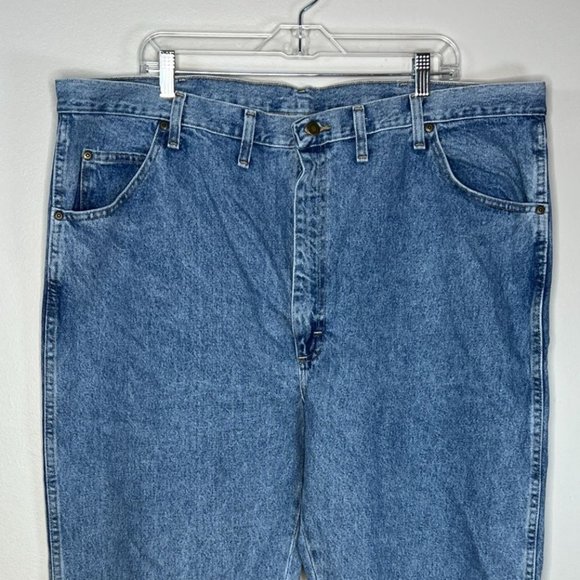 Wrangler Jeans‎ Mens 46x30 Blue Classic Fit Rugged Wear Denim Americana Vintage - Picture 4 of 9